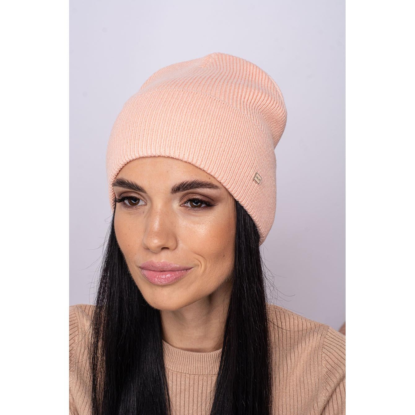 Шапка женская шерстяная Leks Дирол one size абрикос