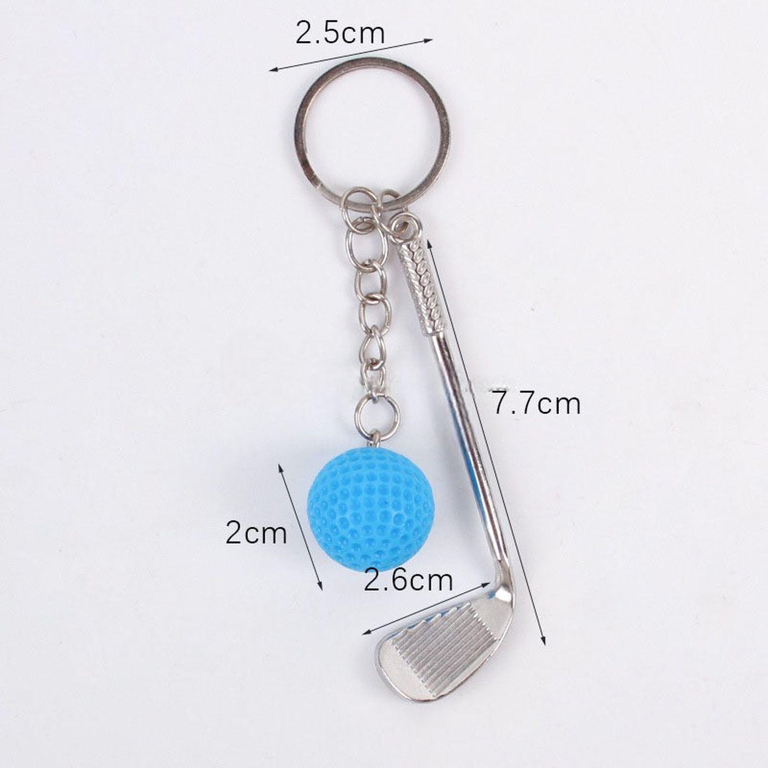 Брелок для ключей Гольф металлический Голубой (99_8_0_1С) - фото 13