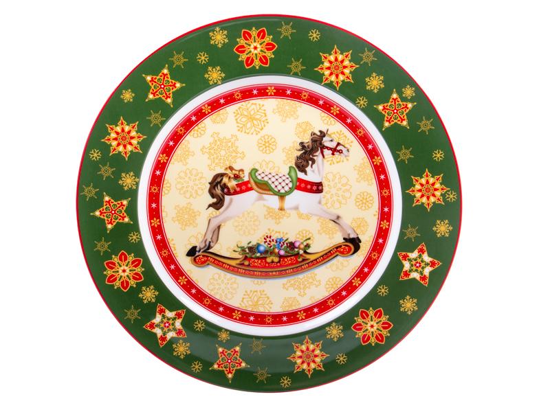 Тарелка Lefard Christmas Collection 986-140 фарфоровая 26 см