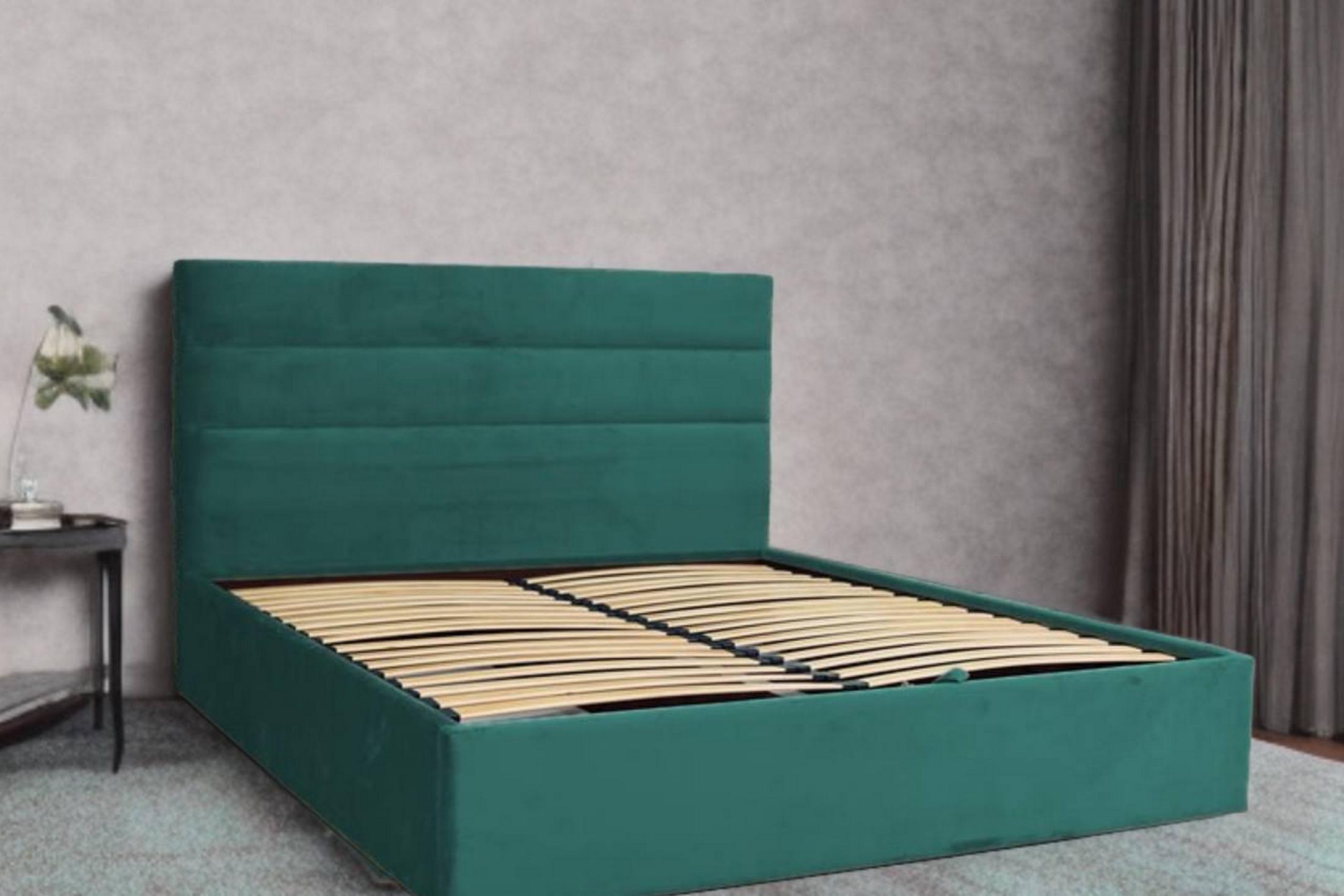 Ліжко RidneTut Edison Lite Chicago 11 180х200 см Темно-зелений (33410013-11180) - фото 4