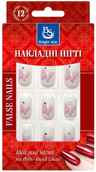 Накладные ногти Bright Star с рисунком 12 шт. (LRN-756-23)