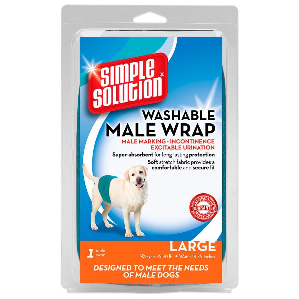 Подкладка-протектор для животных гигиеническая Simple Solution WASHABLE MALE WRAP для больших пород L (ss11242)