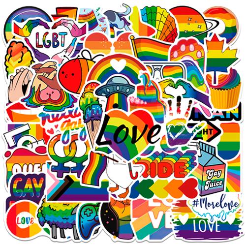 Набор наклеек Rainbow World 50 шт. (3160)