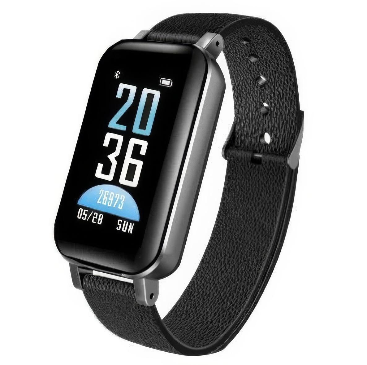 Фітнес-браслет TWS BT T89 з бездротовими навушниками Чорний (1010808-Black)