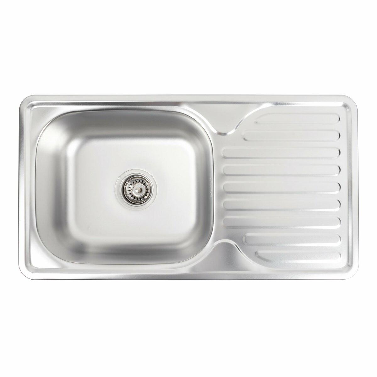 Мойка для кухни Platinum 7642 из нержавеющей стали Сатин (PLTM-SP000000473)