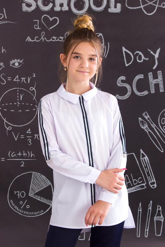 Блуза для девочки Носи свое 146 см Стиль Белый (p-4045-46673) Блуза для девочки Носи свое 146 см Стиль Белый (p-4045-46673)