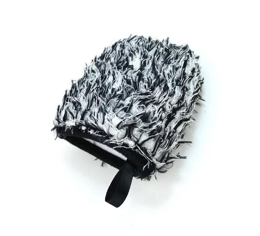 Рукавиця коротка з мікрофібровим ворсом для миття дисків Чорний Рукавиця коротка з мікрофібровим ворсом для миття дисків Чорний