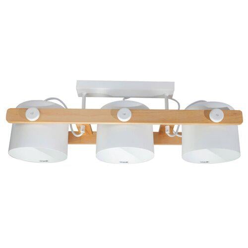 Светильник потолочный люстра ETRON 1-EDR-7405 UrbanWood E27 3x40 Вт Натуральный/Белый (61572)