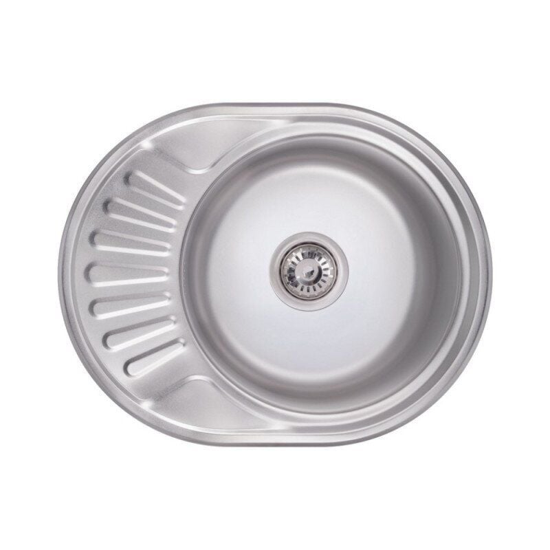 Мийка для кухні Lidz LIDZ604406POL із сифоном 0,6 мм (61517)