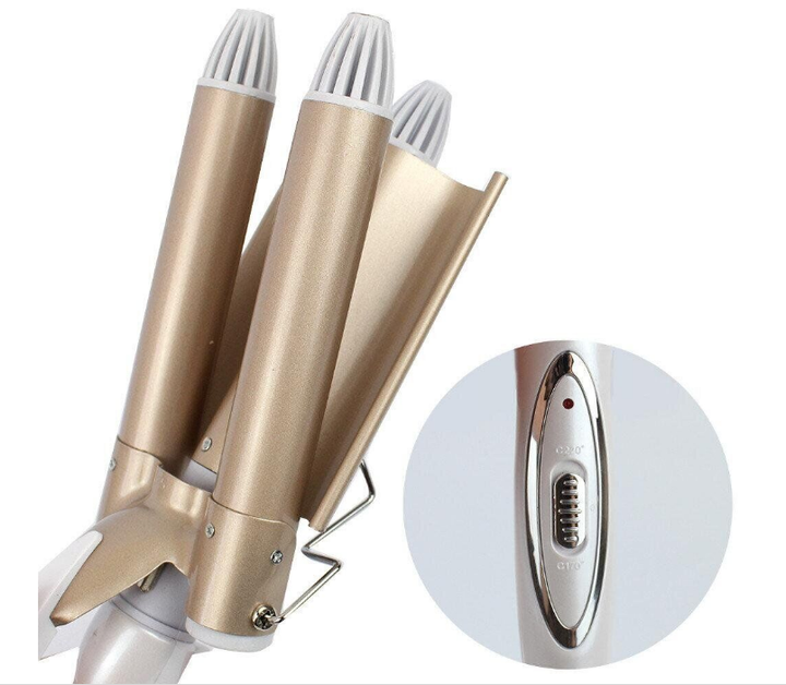 Плойка-волна Gemei GM-1988 тройное керамическое покрытие 25 мм (ML-04935) - фото 5 Плойка-волна Gemei GM-1988 тройное керамическое покрытие 25 мм (ML-04935) - фото 5