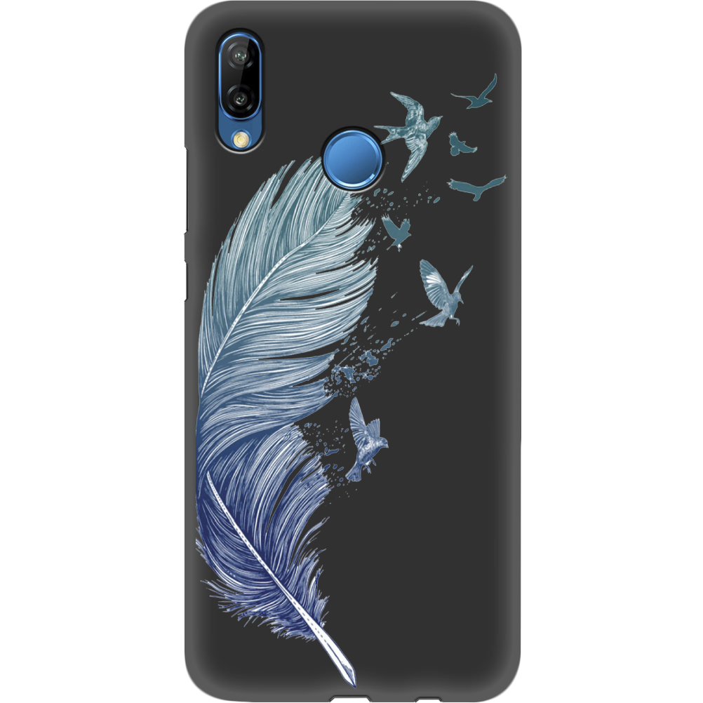 Чехол Boxface Huawei P20 Lite Feather Черный силикон (33127-cc38-35158)