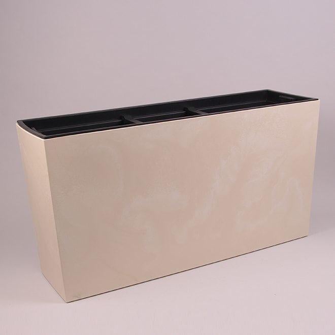 Горщик для квітів терасовий Prosperplast Urbi Case Beton Effect Middle Кремовий/Мармуровий (DUC800ME-CY700)