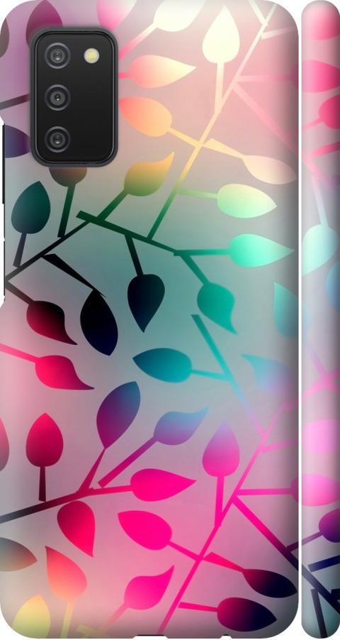 Чехол на Samsung Galaxy A03s A037F Листья (2235m-2381-42517)