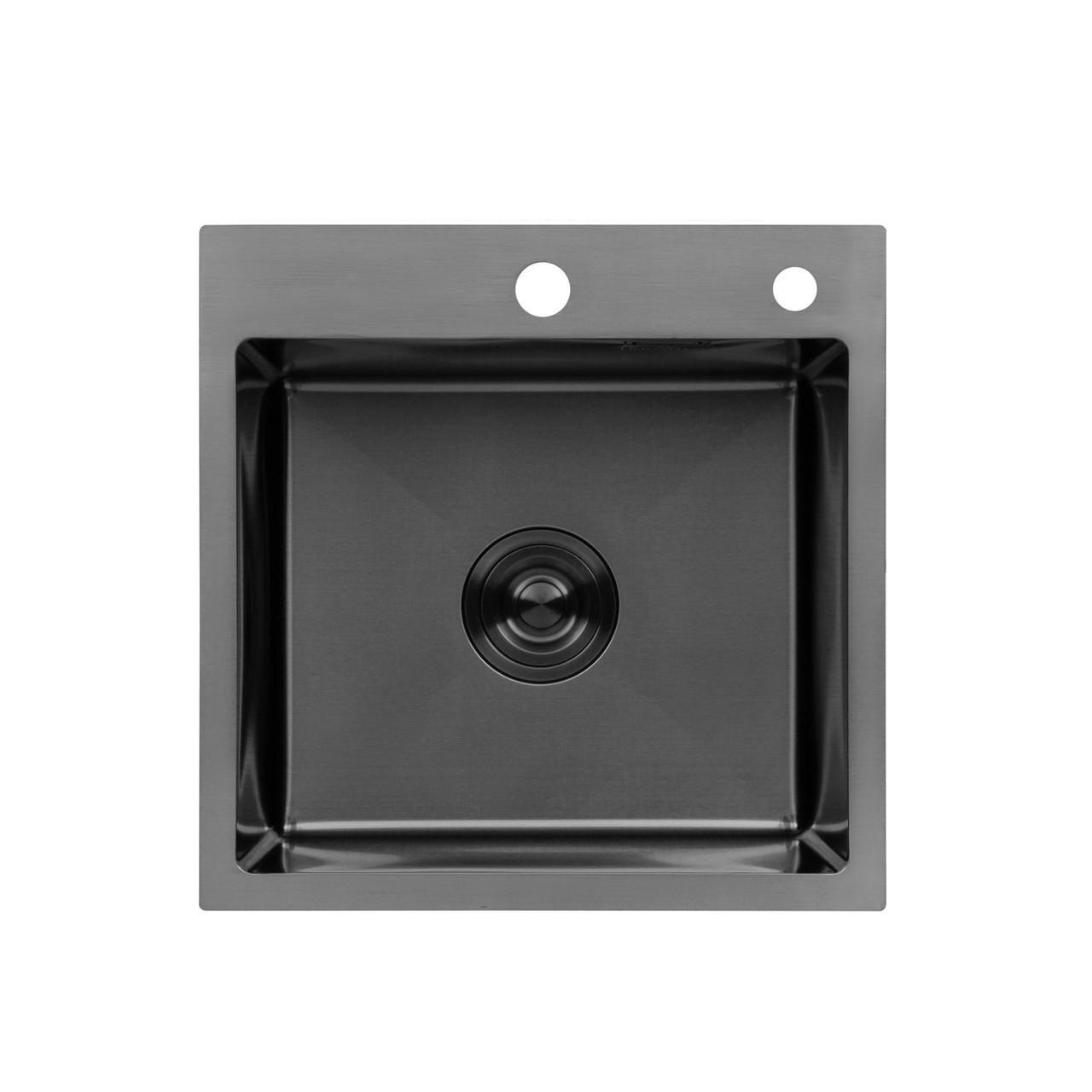 Мойка для кухни Kroner KRP Schwarze 4545HM PVD 3,0/1,0 мм