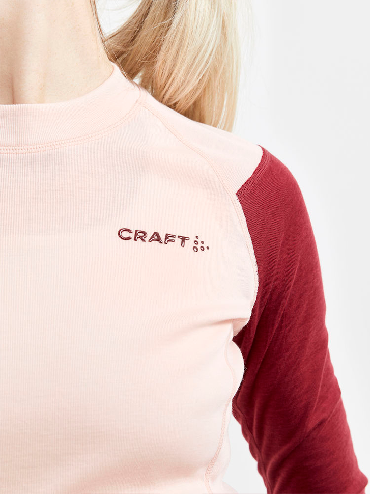 Женский комплект термобелья CRAFT Core Warm Baselayer Set 1909708-488718 L Rhubarb/Gum - фото 4