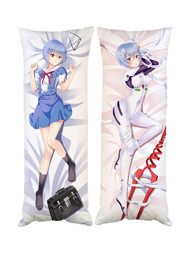 Подушка дакимакура Рей Аянами Евангелион декоративная ростовая для обнимания 50x150 см (1834012344)