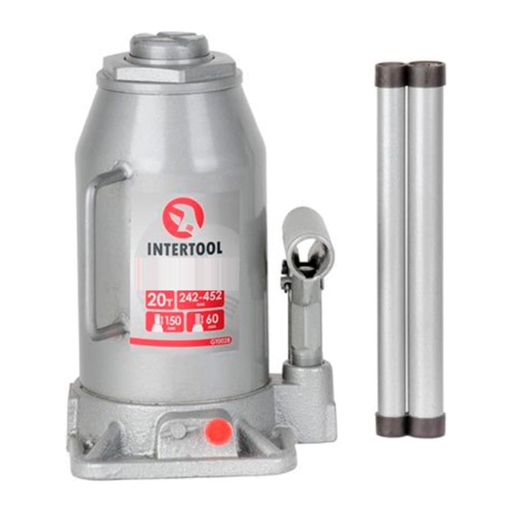 Домкрат гідравлічний Intertool одноштоковий 20 т х 440 мм (GT0028)