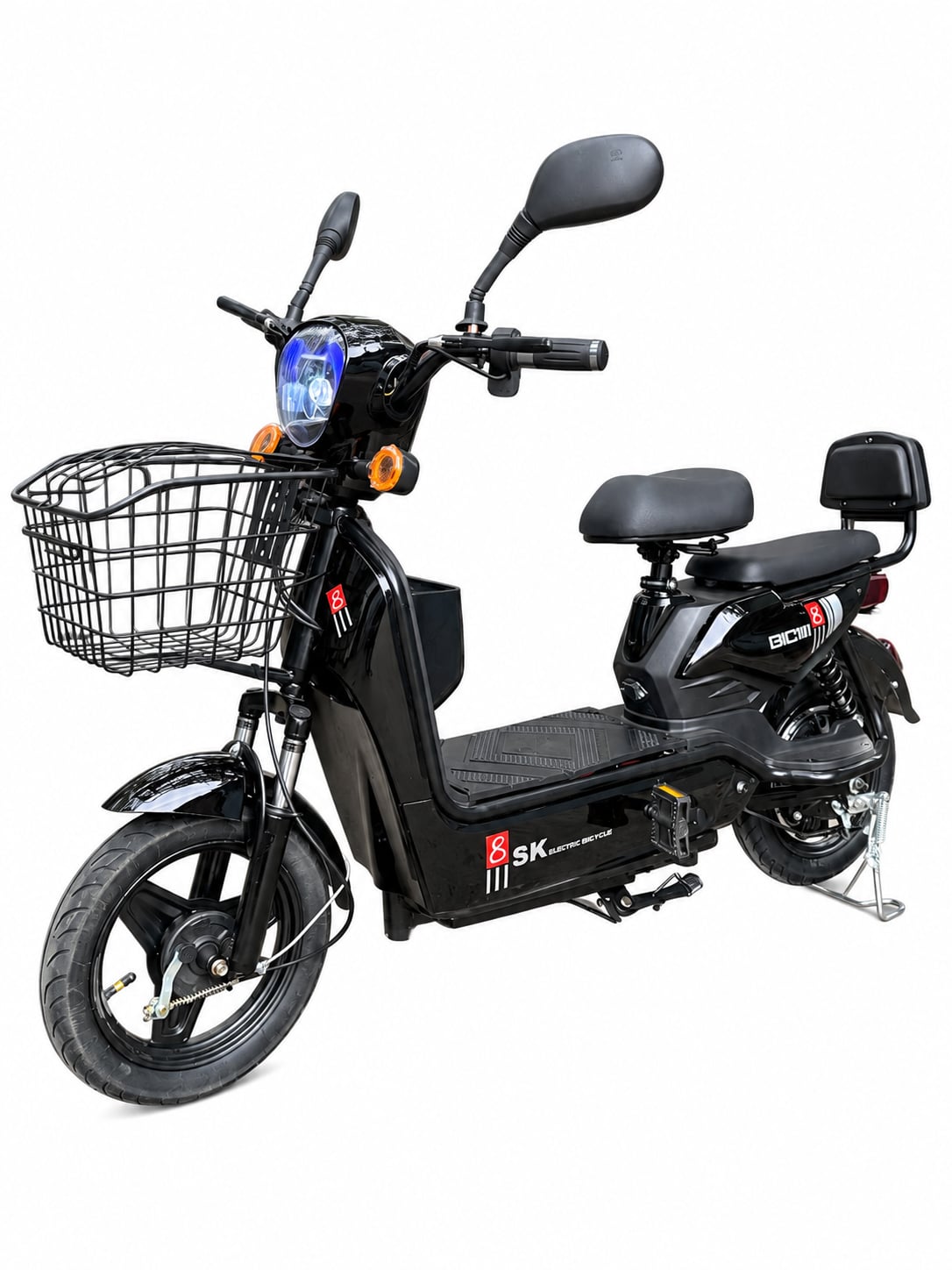Электроскутер двухместный Gicin 8 с корзиной 700W 14"