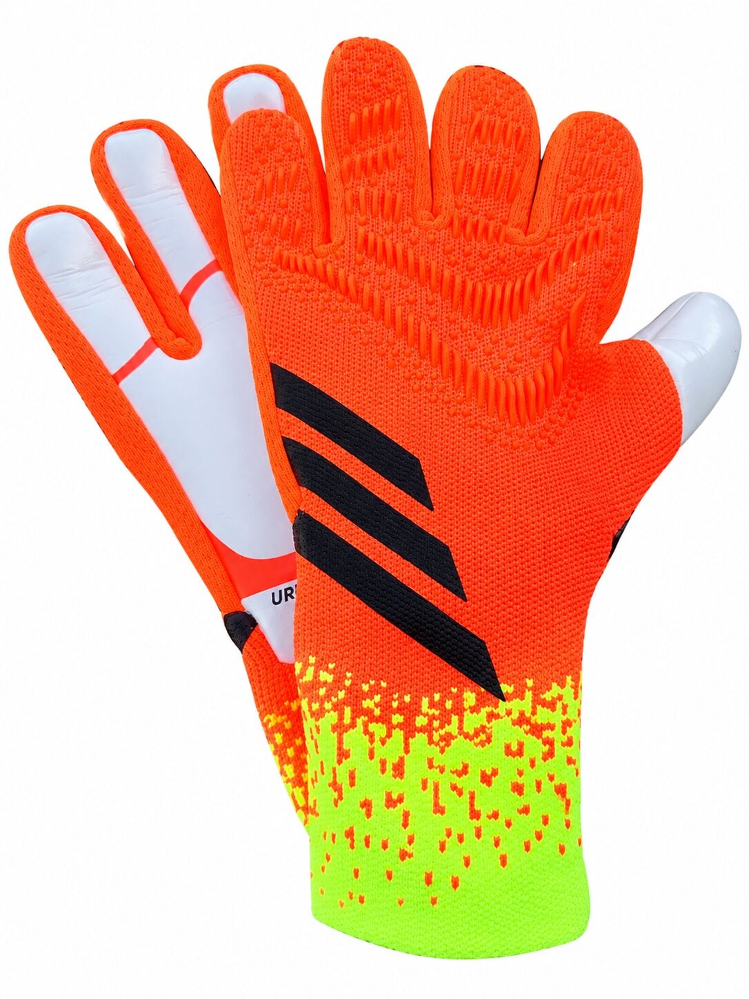 Вратарские перчатки детские Predator Pro Hybrid Cut р. 7 на 11-12 лет Оранжево-лаймовый (38978708)