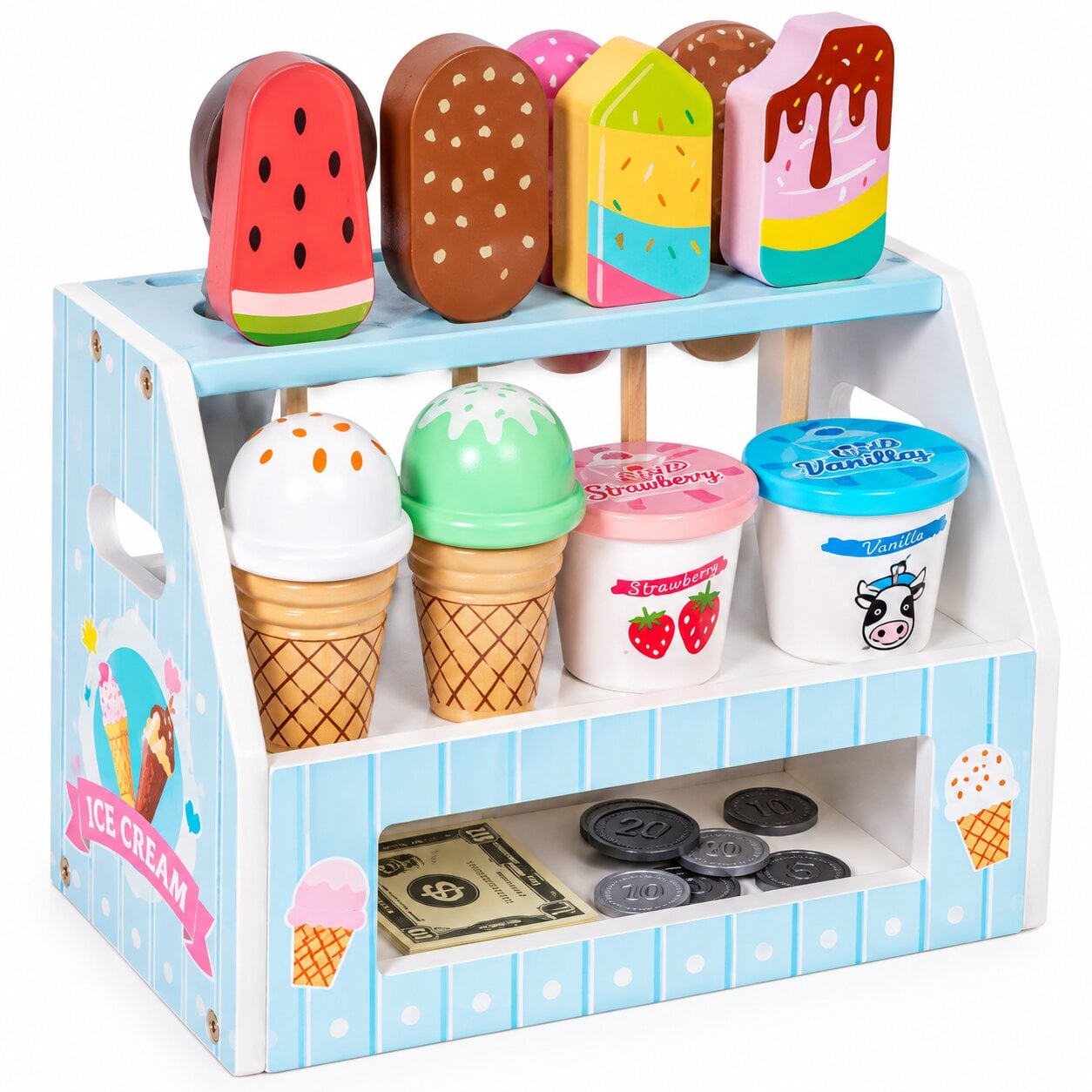Дитячий ігровий набір Ice Cream Counter Морозиво дерев'яний (131)