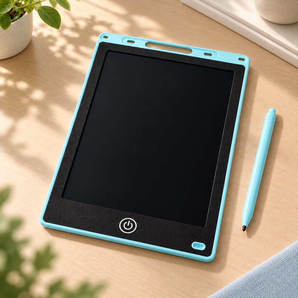 Планшет дитячий графічний для малювання з LCD екраном 12" зі стилусом Блакитний (0038-0206)