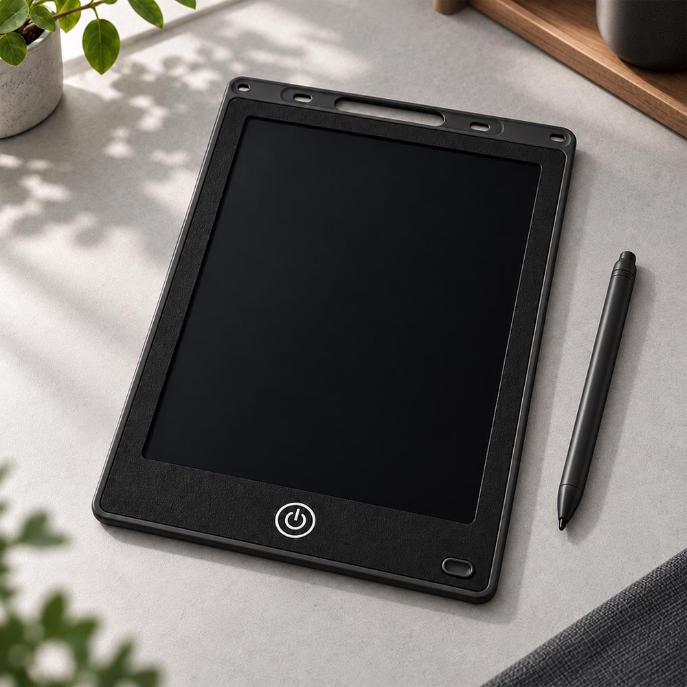 Планшет дитячий графічний для малювання з LCD екраном 12" зі стилусом Чорний (0038-0202)