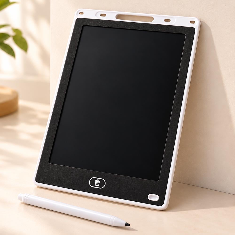 Планшет дитячий графічний для малювання з LCD екраном 8,5" + стилус Білий (0038-0001)
