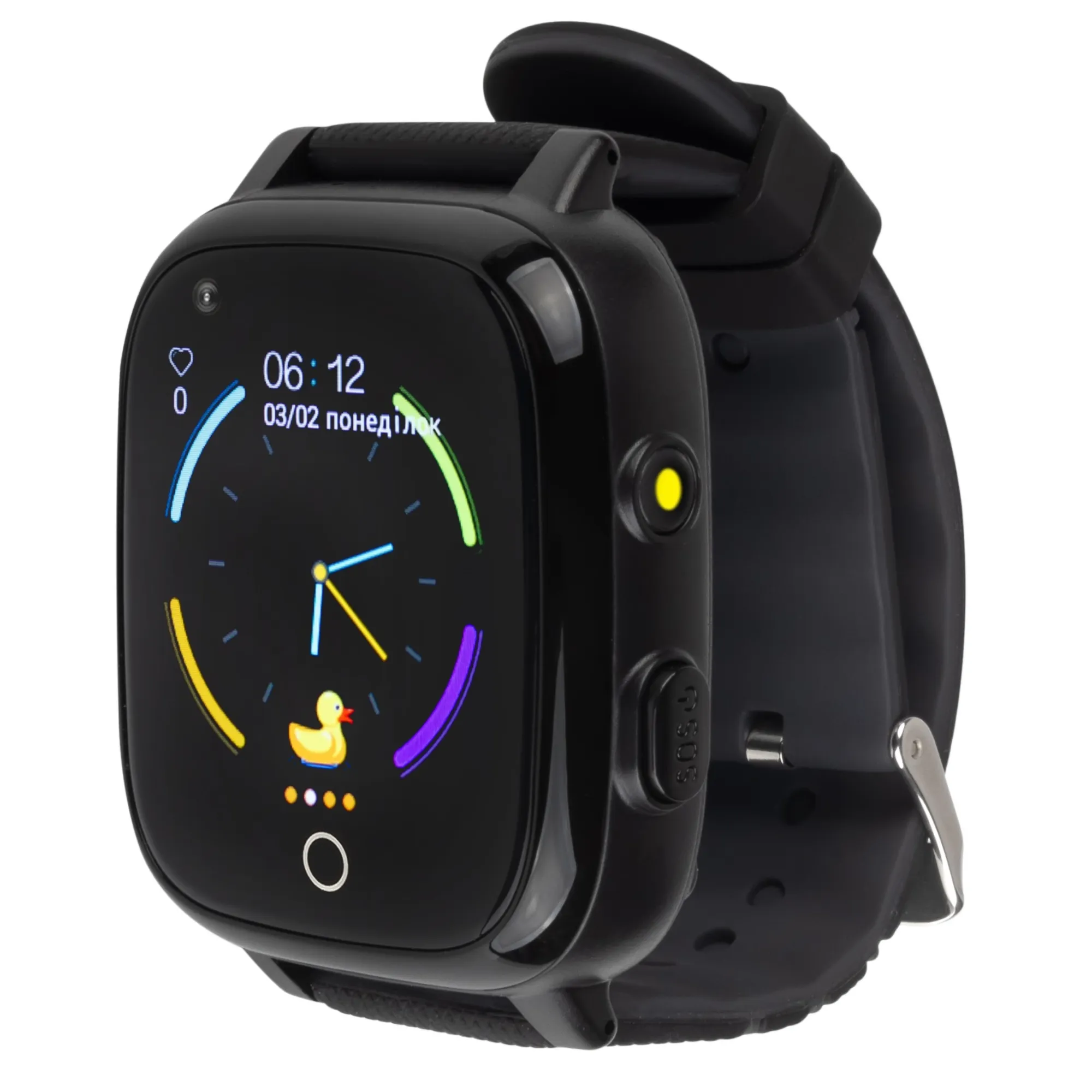 Смарт-часы детские AmiGo GO005 4G WIFI Thermometer Black