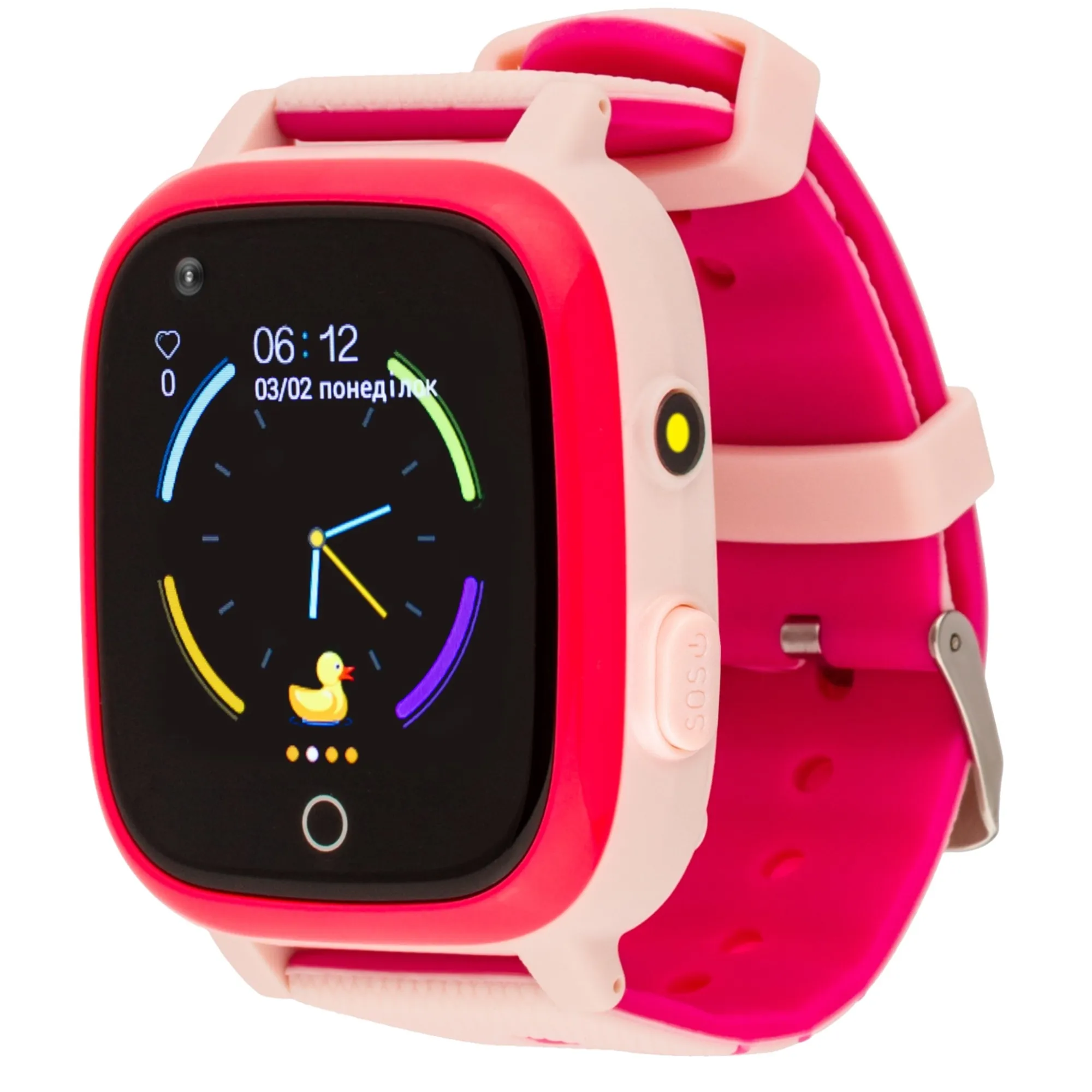 Смарт-часы детские AmiGo GO005 4G WIFI Thermometer Pink