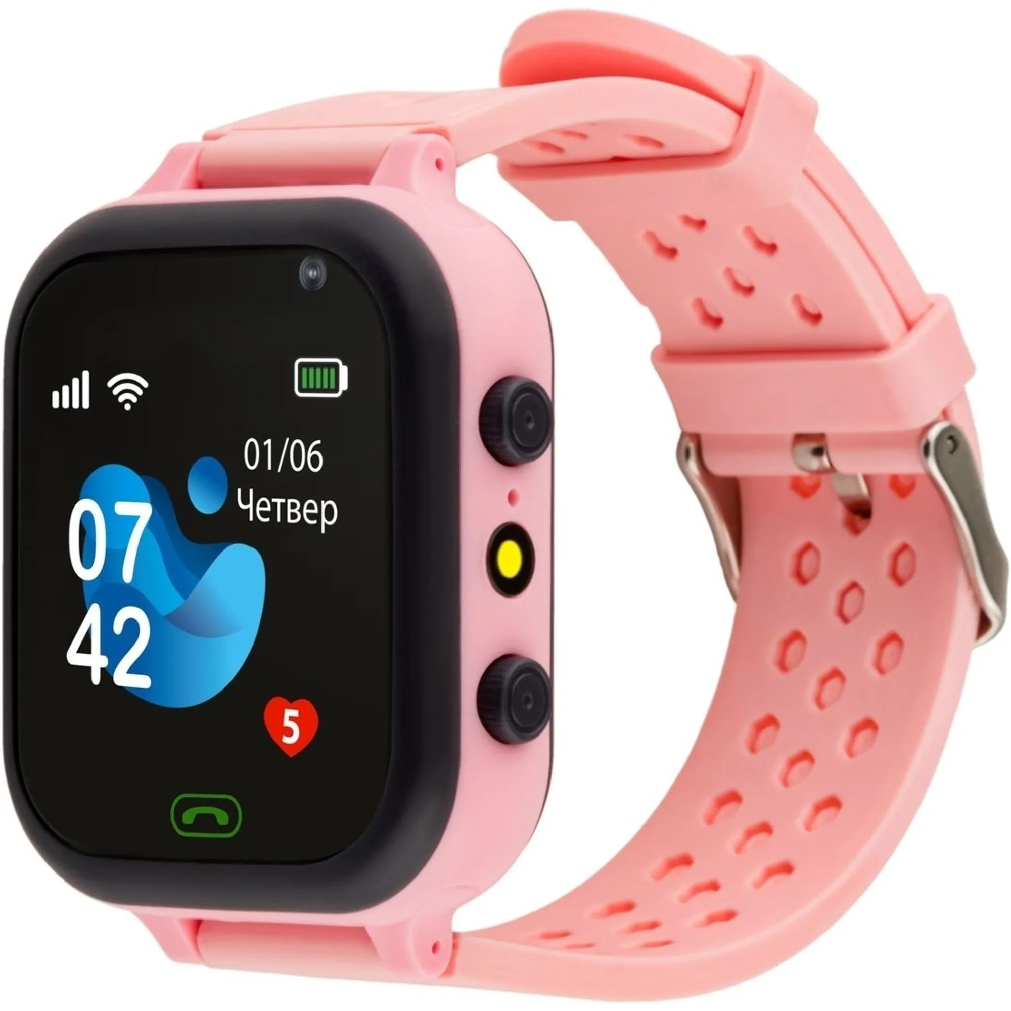 Смарт-часы детские AmiGo GO009 Camera/LED WIFI Pink