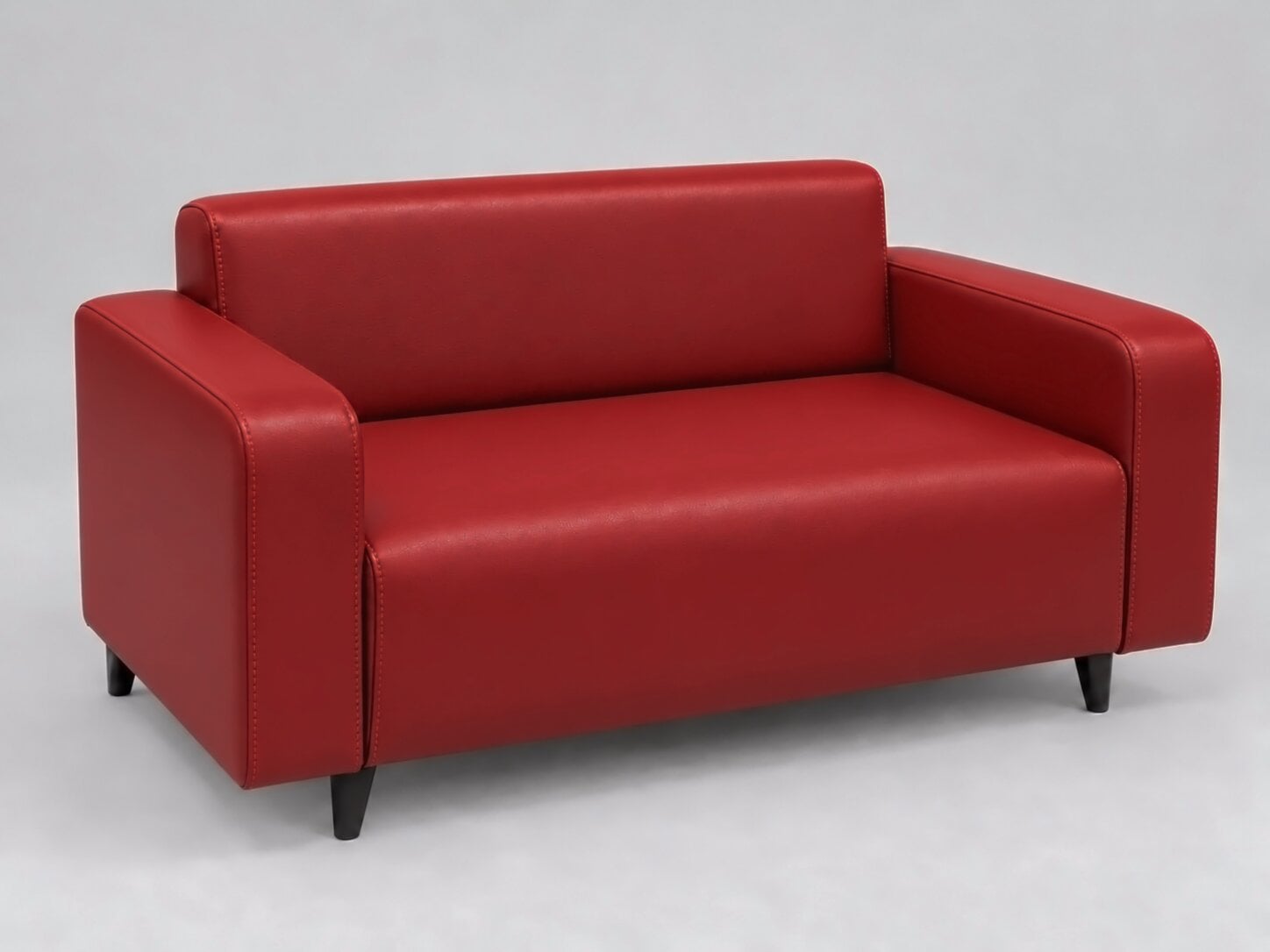 Диван офисный Tobi Sho Арне с подлокотниками 1380х700х740 мм кожзам Red (2210) Диван офисный Tobi Sho Арне с подлокотниками 1380х700х740 мм кожзам Red (2210)
