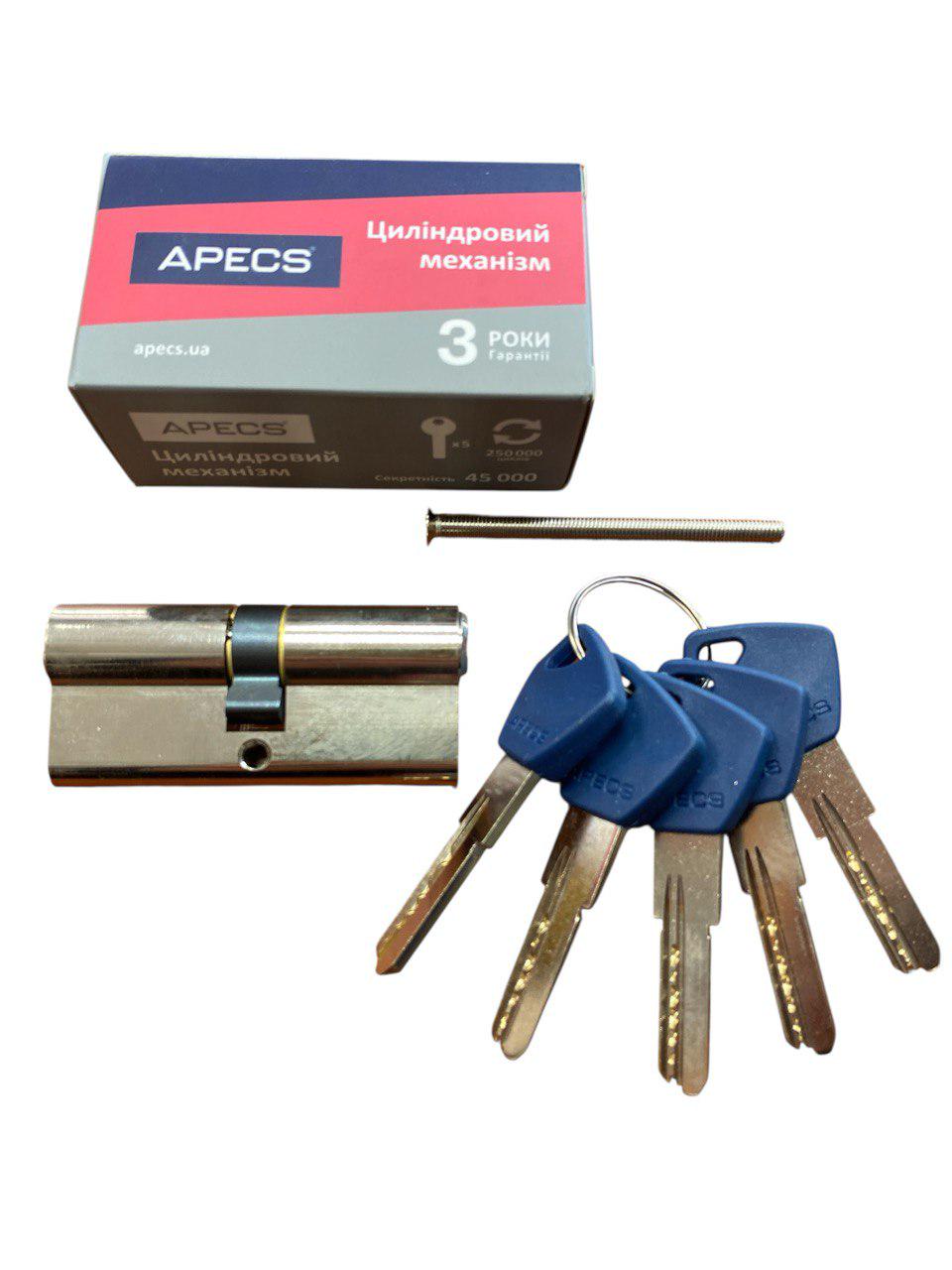 Цилиндровый механизм Apecs EM-80-Ni