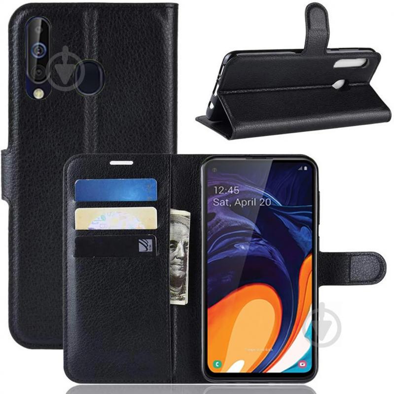 Чохол-книжка Litchie Wallet Samsung A606 Galaxy A60 Black (hub_fVhx72633) - фото 2