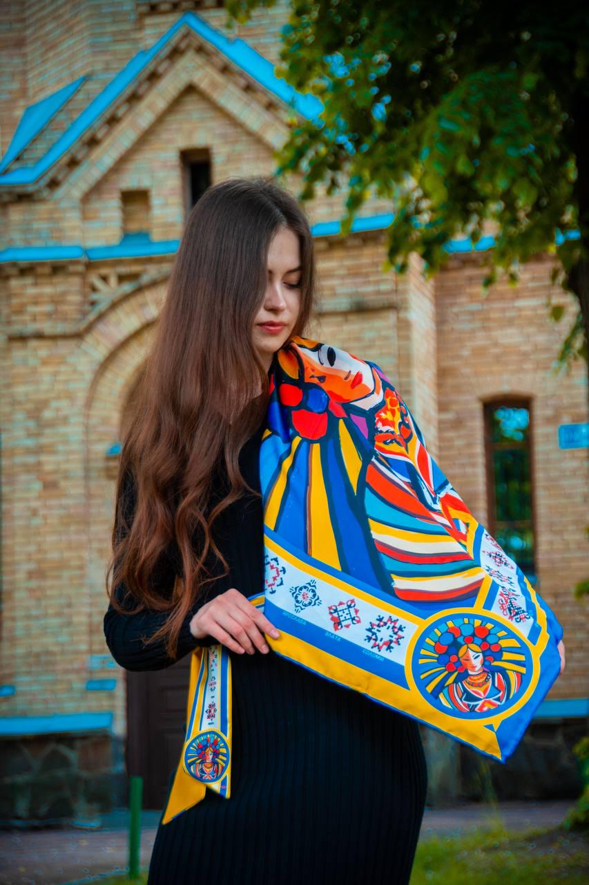 Хустка MyScarf Берігня 90 на 90 см (27181784)
