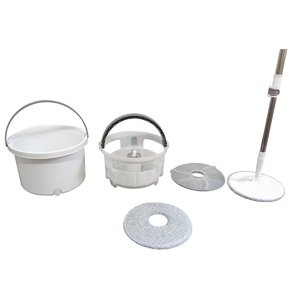 Швабра с вращающейся насадкой для мытья полов в комплекте с ведром (4901)