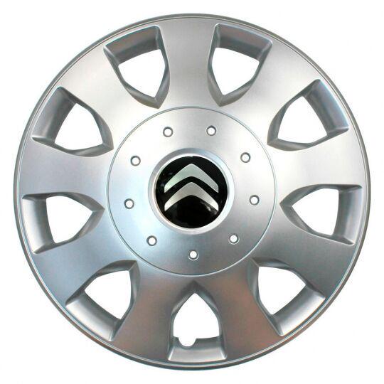 Автомобильные колпаки SKS 400 R16 с логотипом Citroen 4 шт. Серебристый