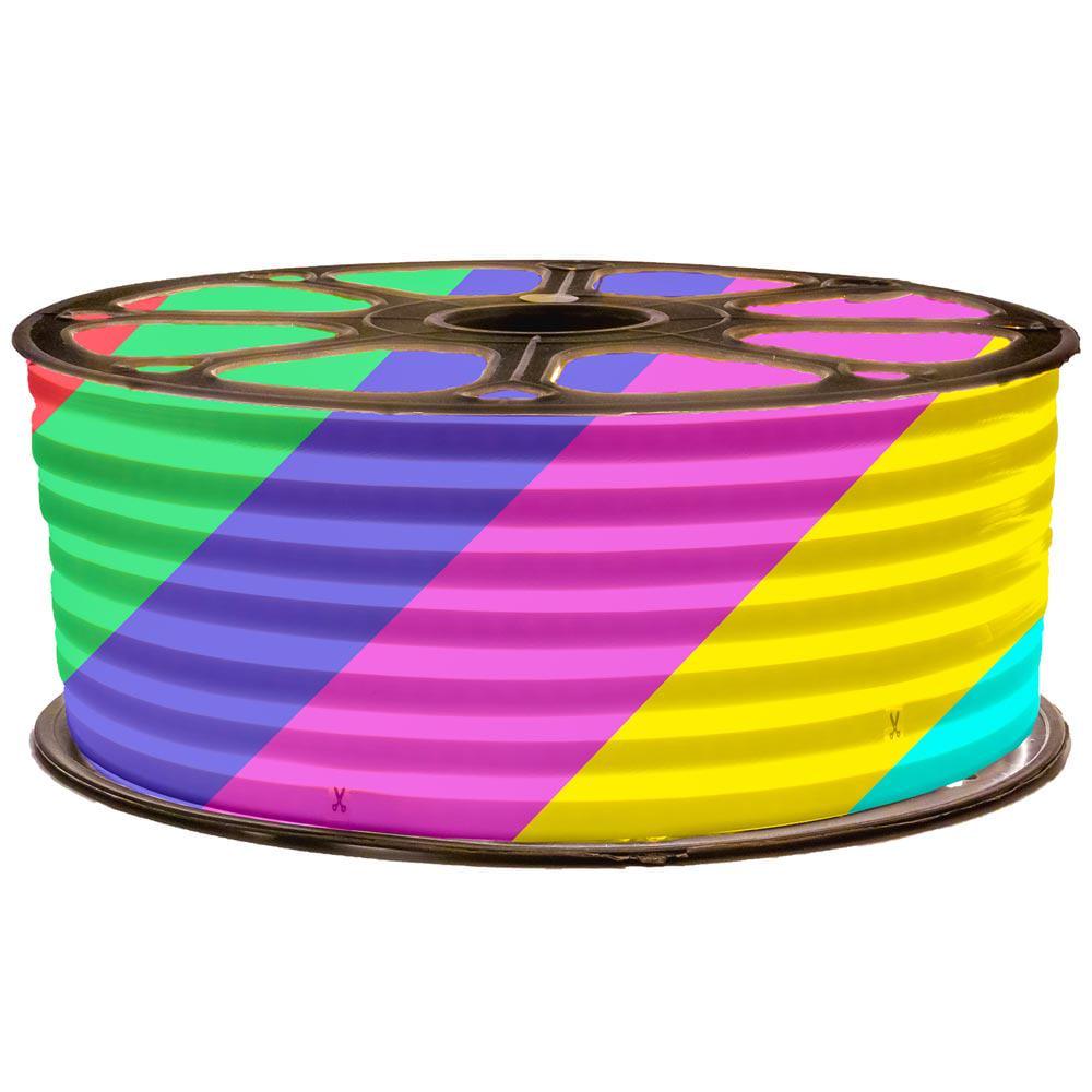 Светодиодная линейка неоновая AVT 12V 6х12 RGB SMD4040 108LED/м 12 Вт/м IP65 (1019190)
