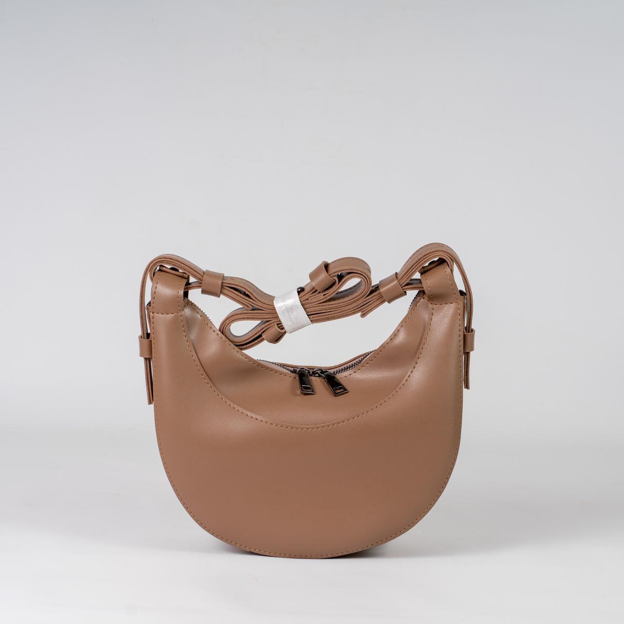 Сумка женская хобо с длинным ремешком KVITUCHA № 54-24 Коричневый