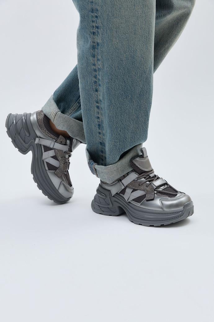 Кросівки жіночі демісезонні LONZA р. 39 Сірий (198957)