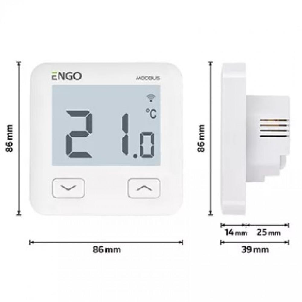 Интернет-термостат Engo MODBUS E10-MBUSW Wi-Fi Белый (22869910) - фото 2