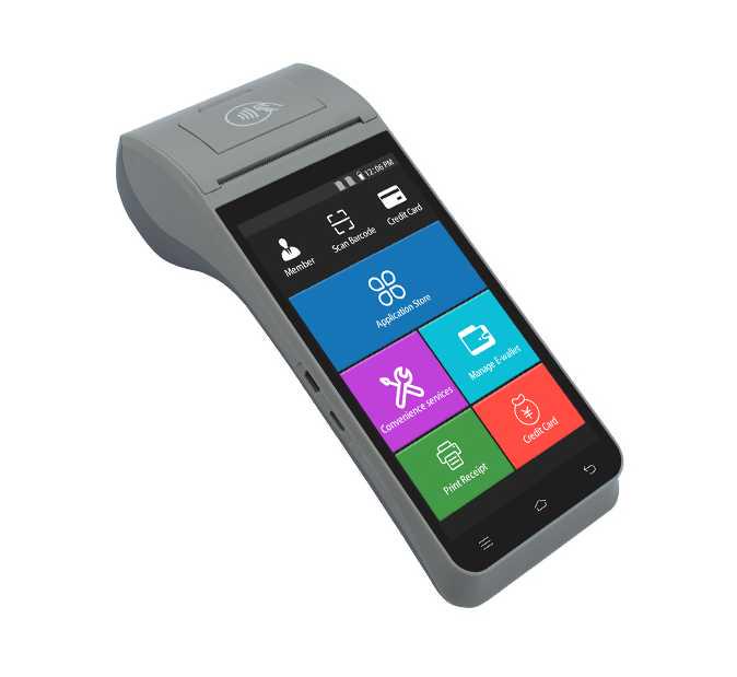POS термінал ZCS Z91 (Z912G16GNFC) з 2ГБ ПЗУ Android 9 для ПРРО ФОП с NFC Сірий