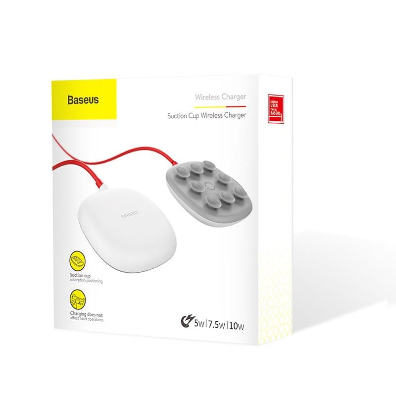 Зарядное устройство QI Baseus Suction Cup WXXP-01 2А 10 Вт White (eeb22647) - фото 2