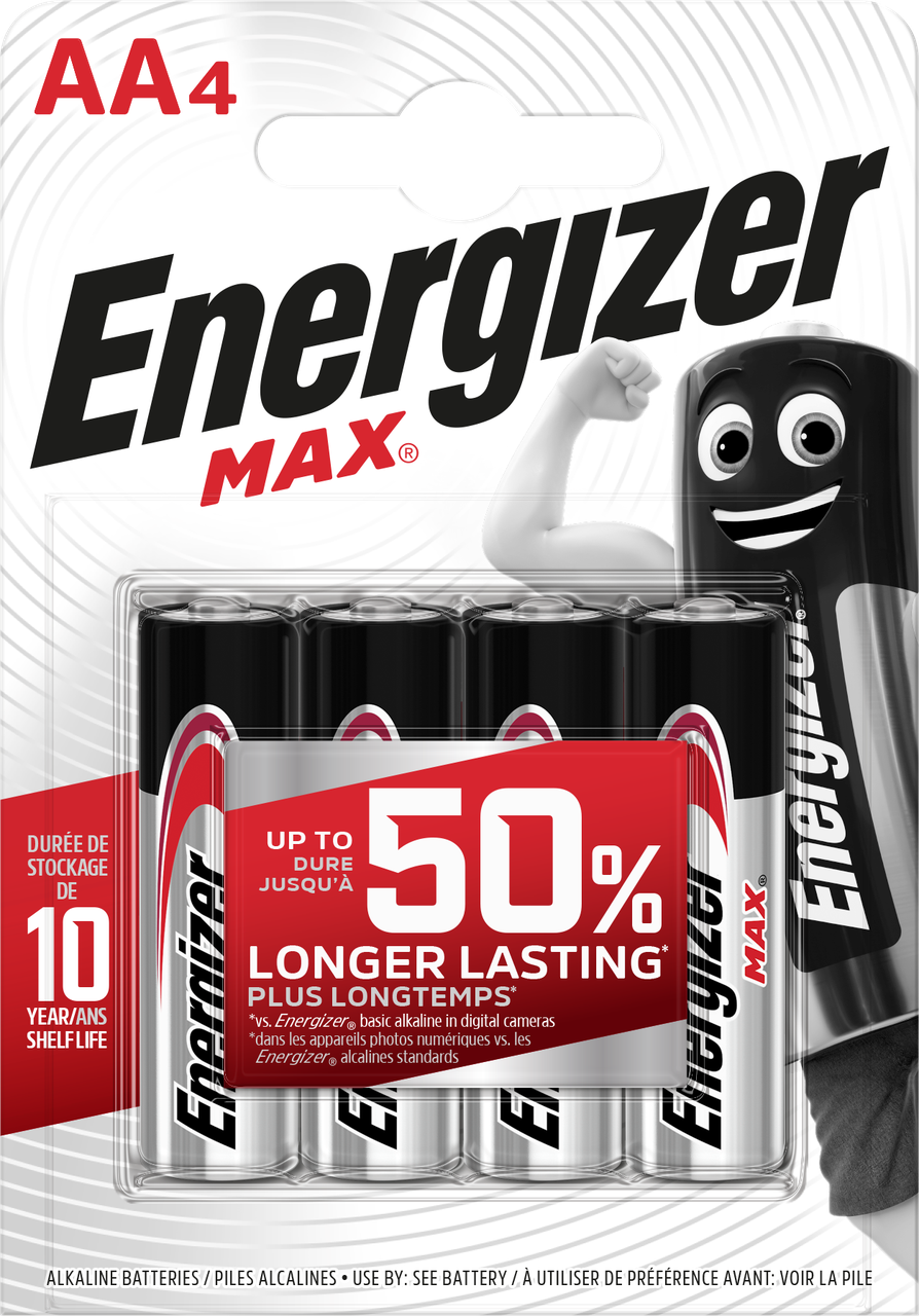 Батарейка ENERGIZER AA/LR6 MAX 4 шт.