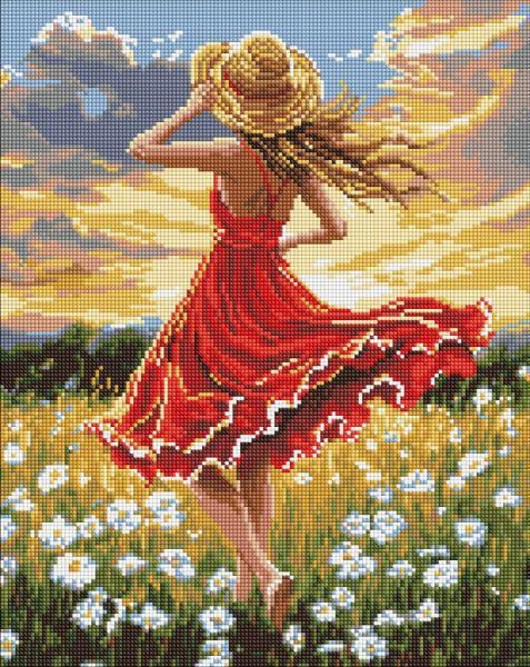 Алмазная мозаика Ideyka Танец в поле 40x50 см (Id-AMO8250)