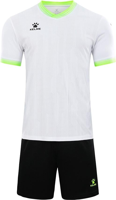 Комплект футбольной формы KELME IBIZA 2XL Бело-черный (8351ZB1082.9100)