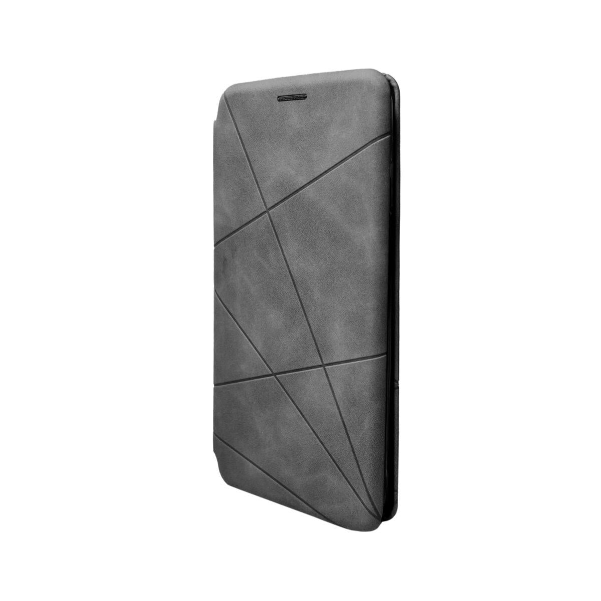 Противоударный чехол-книжка для Samsung Galaxy A04s Dekker Geometry / Grey