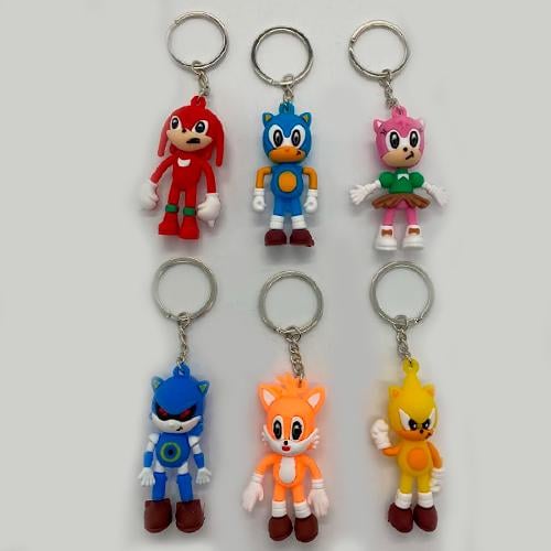 Брелки фигурки Соник Sonic Keychain 6 шт. (3314)