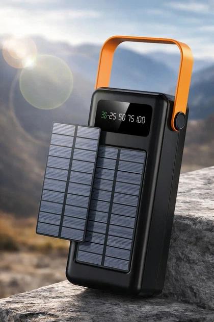 Внешний аккумулятор YM-636CX 60000 мАч Power Bank с солнечной панелью Solar для телефона и гаджетов (3166531659)