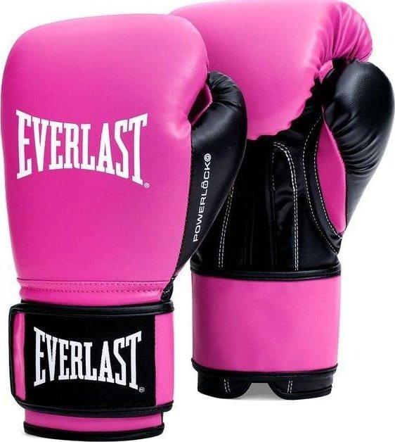 Боксерські рукавиці Everlast POWERLOCK OG TRAINING GLOVES 10 унцій Рожевий/Чорний (P00004005-PK-BK 10)