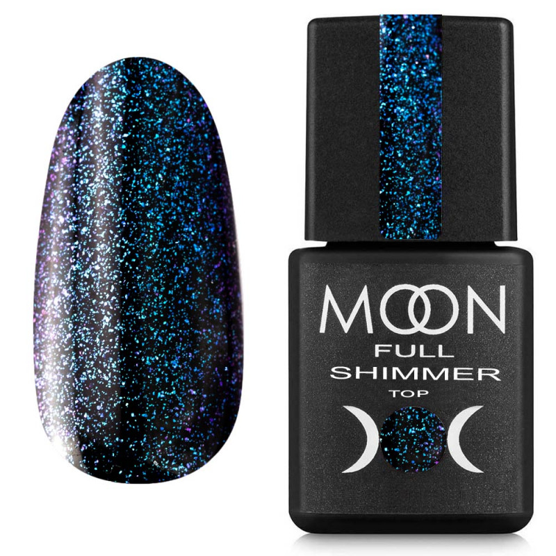 Топ для гель-лака Moon Full Shimmer Top №1029 без липкого слоя 8 мл